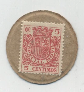 Spain España 5 Centimos  ND1938 Pick 96 O t Movil Unc - Picture 1 of 2