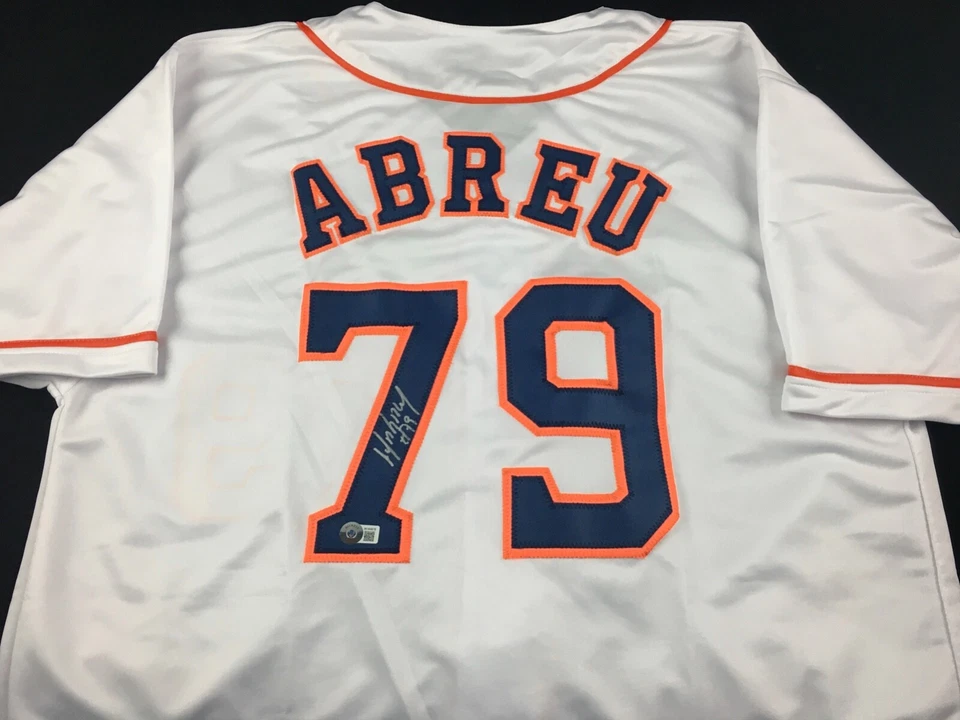 Jose Abreu Signed Autographed White Jersey Beckett COA Houston Astros Great - Image 1 of 2