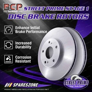 Pair Rear BCP Disc Brake Rotors for Saab 9-3 9-5 2.3L 3.0L 2001-2008 - Picture 1 of 3