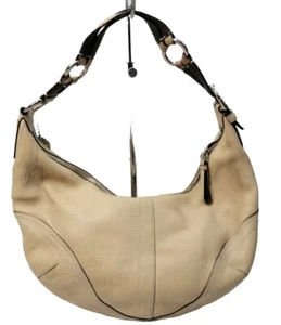 Coach #10721 Crescent Hobo Handtasche Biege hellbraun Leder verstellbarer Riemen - Bild 1 von 12