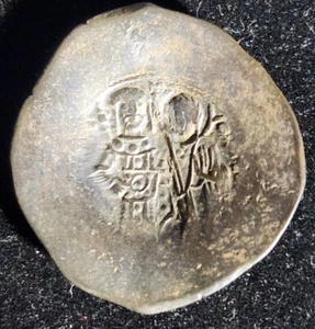 Nice QUALITY Cup Shaped Byzantine Coin of Manuel I Christ & Crowned Mary t3762 - Picture 1 of 4