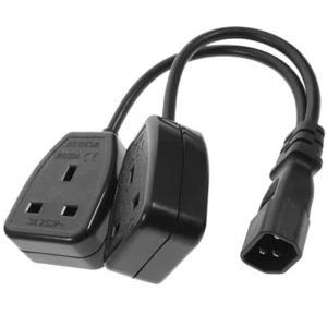 Portable Iec To Uk Socket Power Adapter Cord Power Adapter Cable Power Plug Cord - Picture 1 of 12