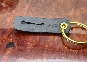 •NEU• Echtleder WESTE/JEANS Taschenuhr ARMBAND - 1/2" ; SCHWARZ - handgefertigt - Bild 1 von 9