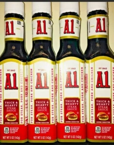 4 Bottles of A.1. "Thick & Hearty" Steak Sauce FAST FREE SHIPPING - Picture 1 of 1