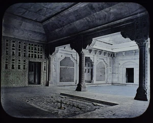 THE HAREM OF SHAH JEHAN INDIA C1890 Magic Lantern Slide PHOTO - Picture 1 of 3