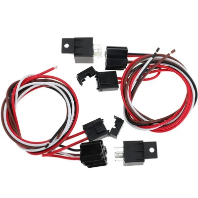 Car Dual Electric Cooling Fan Wiring Relay Install Kit 185/175 Thermostat 40 Amp - Image 1 of 4