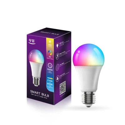 1/2/4/Pack Smart Bulb Bluetooth Bulb Light Rgbcct Mobile Control LED Bulb Light - Image 1 of 4