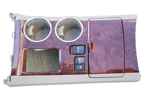 2008-2013 Toyota Highlander Wood Center Front Console Trim Cup Holder Middle - Picture 1 of 8