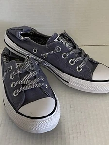 Converse CTAS Shoreline Gray Peace Love Canvas Sneakers 560863F Size 7 Worn 1X - Picture 1 of 7