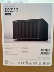 Synology DX517 Unité d'extension 5 baies - Noir - Photo 1/9