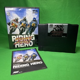 Riding Hero AES English Edition Neo Geo, 1991, SNK Complete in Box with Manual