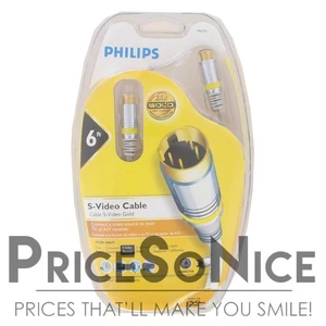 Cable Philips 6 pies S-Video M62791 - Conectores chapados en oro (24 k) - Imagen 1 de 2