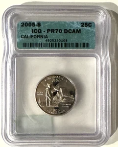 2005-S Washington Quarter ICG-PR70 DCAM California - Picture 1 of 2