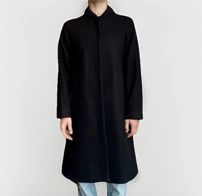 Abrigo DDP COS Lana Cachemira Negro Gran Tamaño Estilo Básico Talla 34 Foto 1 de 4