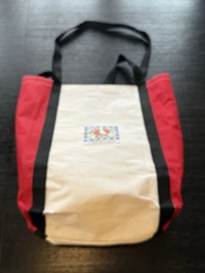 2003 Gooseberry Patch Tote Shopping Bag Christmas Holiday Theme Red White Black - Picture 1 of 7