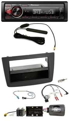 Pioneer MP3 DAB 1DIN Lenkrad USB Autoradio für Alfa Mito 955 2014-2018 schwarz - Bild 1 von 4