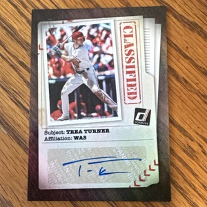 Trea Turner 2020 Donruss clasificado automático #CLS-TT Padres, Nats, Dodgers, Filis - Imagen 1 de 2
