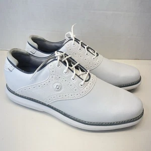 FootJoy Women's Size 8 Traditions Spikeless Golf Shoes White 97898 - Picture 1 of 10