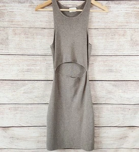 Mini abito donna Wilfred Free Aritzia nuovo senza etichette maglia bodycon taglio medio marrone - Foto 1 di 7