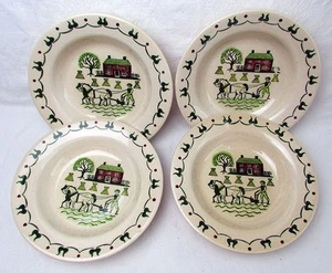 Metlox Poppytrail Vernon Homestead Provincial 4 Soup Bowl/rim Fruit Cereal Bowl - Picture 1 of 6