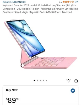 Keyboard Case for 2023 model 12 inch iPad pro/iPad Air (4th /5th Generation )  - Image 1 of 4