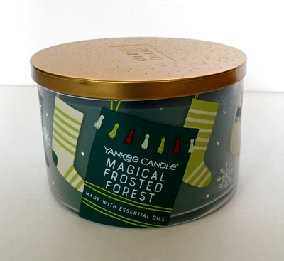 Yankee Candle Magical Frosted Forest 18 oz Jar/Metal Lid Holiday Design - Image 1 of 4