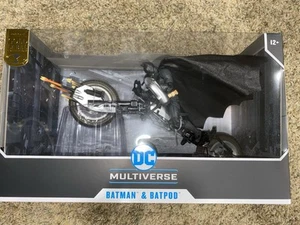 McFarlane DC Multiverse Batman & batpod US In Hand The Dark Knight TDK - Picture 1 of 9