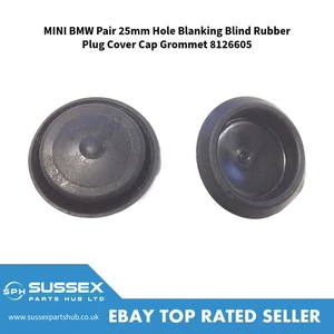 MINI BMW Paar 25 mm Loch Blind Gummistopfen Abdeckkappe Tülle 8126605 - Bild 1 von 6