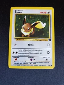 2000 Vintage WOTC Pokémon Team Rocket Unlimited Eevee #55/82 - LP - Picture 1 of 2