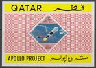 Katar 1967 ** Bl.20 Apollo lądowanie na księżycu lądowanie na księżycu kosmiczna rakieta kosmiczna rakieta
