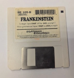 Frankenstein SE 105-B Software Evolution DOS PC Floppy Disk - Picture 1 of 2