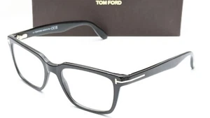 Tom Ford TF5304 001 Rectangle Shiny Black Unisex Eyeglasses 54mm - Picture 1 of 9