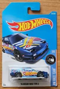 DTY69-D7B3 HOT WHEELS 1996 NISSAN 180SX TIPO X HOT TRUCKS BLU - Foto 1 di 2