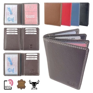 Ausweishülle RFID Leder Mappe Ausweis Etui Kredit Karten Case Führerschein Hülle - Bild 1 von 34