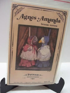 Agnes & Amanda Broom Covers Pattern Putnam Pattern Company - Picture 1 of 2
