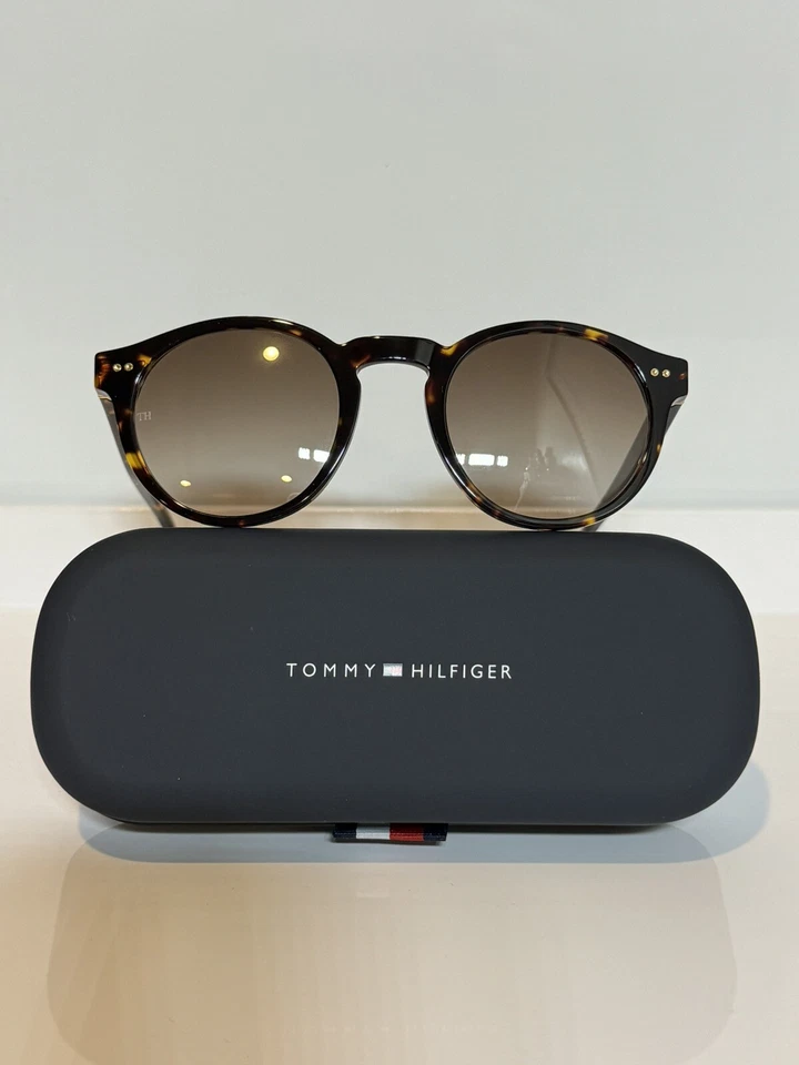 NIB Tommy Hilfiger 1795S 086 Havana Round Bold Acetate Sunglasses 50mm - Изображение 1 из 4