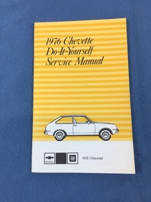 Chevrolet Chevette 1976 manual de servicio original hágalo usted mismo 360280 3 Foto 1 de 4