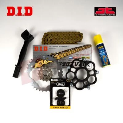 DID JT Upgrade ZVMX Chain Sprocket Kit + Carrier Ducati 1100 S Hypermotard 07-09 - Image 1 of 2