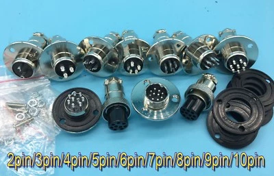 WD16 GX16 Aviation Plug Socket Circular Multipole Connector Bulkhead 2pin-10pin - Image 1 of 4