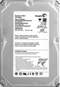 Disque Dur Seagate barracuda ST3400832AS 400GB 7200U/Min 8MB SATA 3.5 " Pouces - Photo 1/3