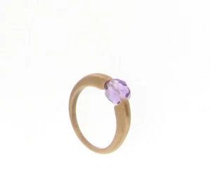 Queriot - A11O02PAVAVA - Queriot Ring in satiniertem Roségold mit Amethyst - Bild 1 von 1