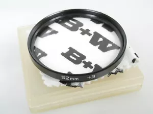 B+W 52mm Nahlinse +3 Close up +3 Filter 52mm Einschraub Gewinde 52 mm screw in - Picture 1 of 2