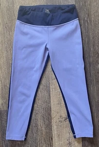 Athleta Girl Leggings Cropped Purple Blue Girls Size Large 12 Yoga Pants - Picture 1 of 11