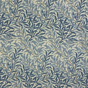 Tessuto esterno William Morris salice braccio brezza marina tessuto cuscino giardino blu - Foto 1 di 7
