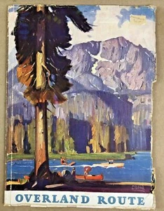 1930 Book Railroad Overland Route a Picture Journey Lake Tahoe Line Chicago SF - Picture 1 of 9