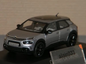 Citroën C4 Kaktus 2018 Aluminium Grau & Schwarz Deko Norev 1/43 Ref. 155476 - Bild 1 von 3