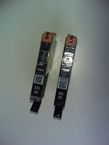 Canon Genuine Cli-551BK Ink Cartridges. (2 off) - Picture 1 of 4
