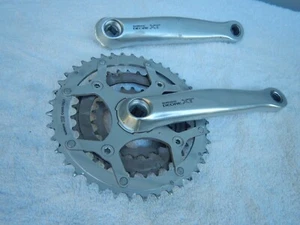 Guarnitura 4 bulloni Shimano FC-M739 Deore XT tripla mountain bike 177,5 - Foto 1 di 5