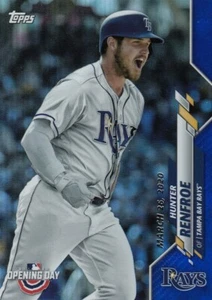 Hunter Renfroe 2020 día de apertura lámina azul #191 rayos QTY disponible - Imagen 1 de 1