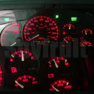 Cuadro de manómetros LED bombillas rojas para camioneta Chevy GMC 99 02 Silverado - Imagen 1 de 2